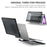 Sailor Series for Huawei MateBook D14 (2023) Laptop Case Dual Layer PC+TPU Protective Cover - Transparent Black - 3