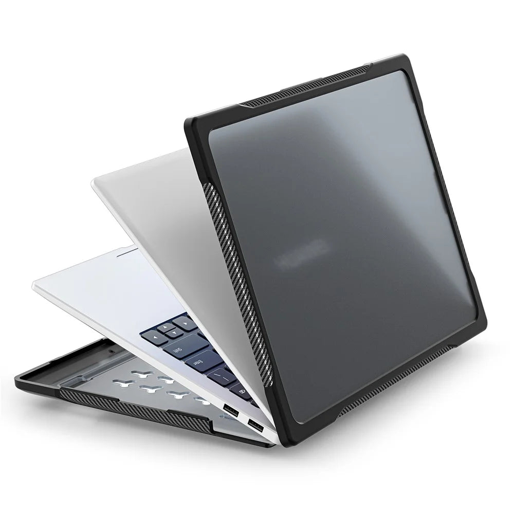 Sailor Series for Huawei MateBook 14 (2021) / (2022) / (2023) Laptop Case PC+TPU Notebook Cover - Transparent Black - 3