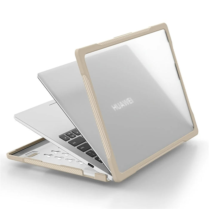Sailor Series for Huawei MateBook D14 (2023) Case PC+TPU Anti-Cracking Protective Cover - Khaki - 4