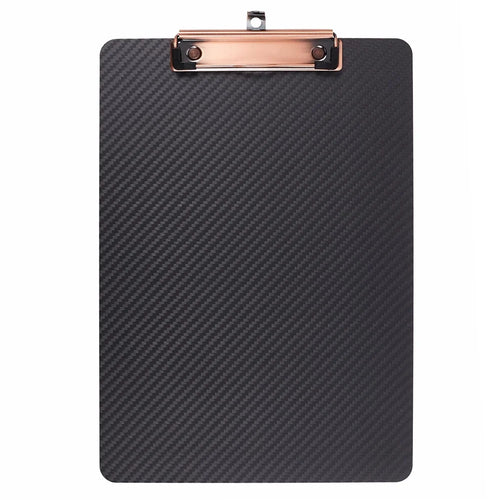A4 220x315mm Aramid Fiber Clipboard Black Paper Clip Holder Writing Board Document Holder - Vertical Style - 1
