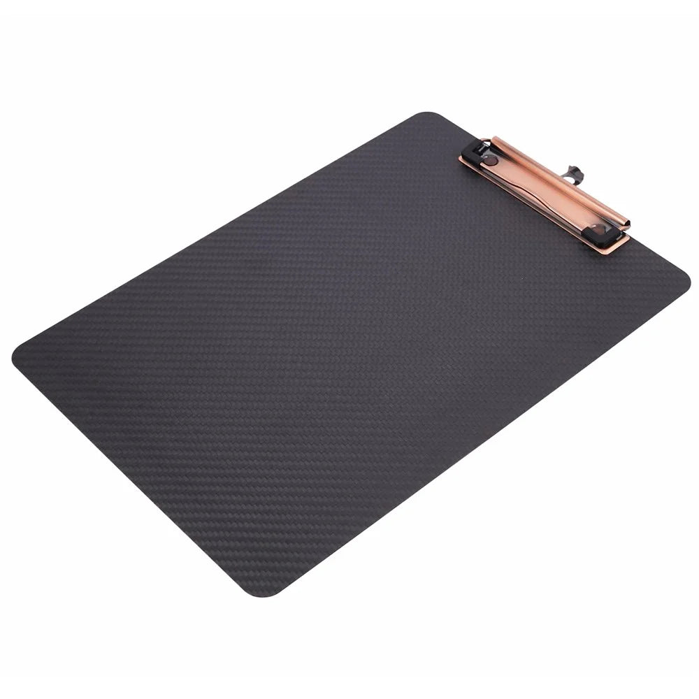 A4 220x315mm Aramid Fiber Clipboard Black Paper Clip Holder Writing Board Document Holder - Vertical Style - 3