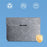 13 / 14 inch PU Leather Laptop Bag Magnetic Flap Horizontal Notebook Sleeve - Grey - 6