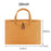 16-inch PU Leather Laptop Handbag Wooden Buckle Anti-scratch Notebook Bag - Black - 6