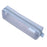HE CHOOSES D049 Medium Square Mesh Pencil Bag Nylon Portable Stationery Pouch - Grey Blue - 1