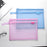 HE CHOOSES D045 A4 File Bag Nylon Document Stationery Zipper Storage Pouch - Blue - 4