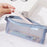 HE CHOOSES D001 Nylon Mesh Pencil Case Student Stationery Storage Bag - Blue - 3