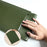 13-inch PU Leather Laptop Bag Ultra-thin Vertical Notebook Sleeve - Blackish Green - 2