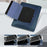 16 inch Laptop Bag PU Leather Carrying Pouch with Adjustable Stand - Navy Blue - 5