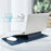 13-inch PU Leather Laptop Bag with Adjustable Stand Notebook Sleeve - Navy Blue - 4