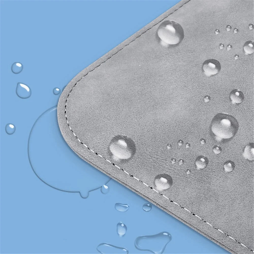15-inch PU Leather Laptop Bag Ultra Slim Notebook Vertical Protective Sleeve - Grey - 3