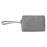 Power Bank Cable Flash Drive PU Leather Storage Bag Electronic Organizer - Grey - 3