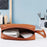 PU Leather Storage Bag Electronic Accessory Organizer with Hand Strap - Brown - 3