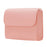 Power Bank Storage Bag Ultra-thin PU Leather Accessories Organizer - Milk Tea Pink - 1