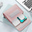 Power Bank Storage Bag Ultra-thin PU Leather Accessories Organizer - Milk Tea Pink - 2