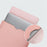 13 inch PU Leather Laptop Bag Ultra Slim Carrying Pouch + Small Bag - Milk Tea Pink - 4
