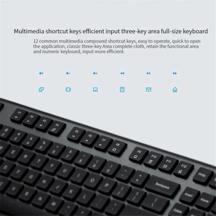 XIAOMI WXJS02YM 2.4G Wireless Keyboard + Mouse Set for Windows 10 and Above (Chinese Version) - 4