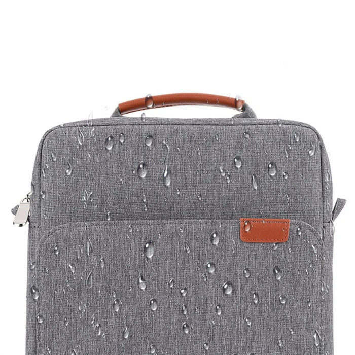 8-11inch Tablet Carrying Bag Soft Lining Shockproof Tablet PC Handbag Crossbody Bag - Grey - 3
