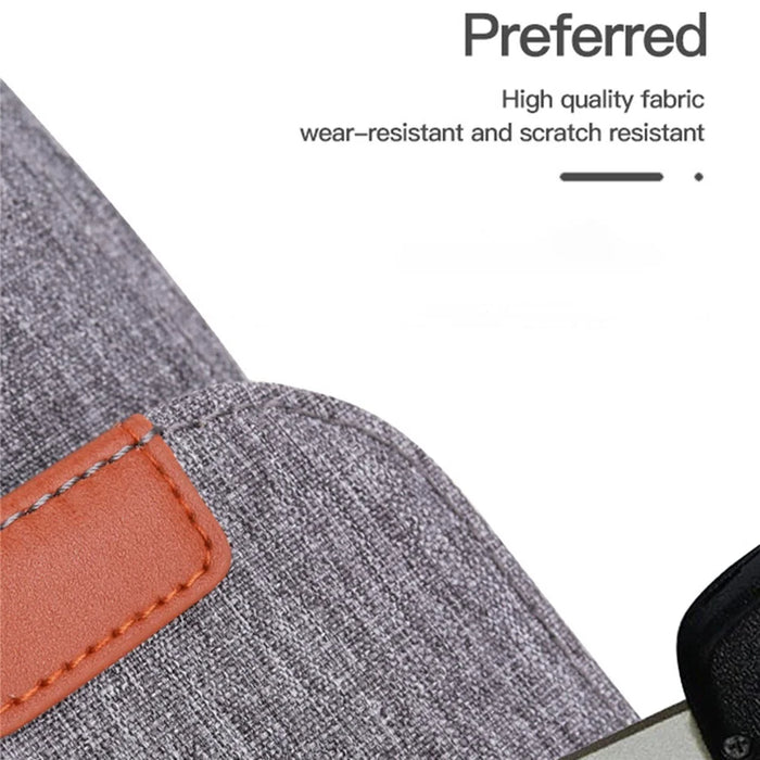 8-11inch Tablet Carrying Bag Soft Lining Shockproof Tablet PC Handbag Crossbody Bag - Grey - 4
