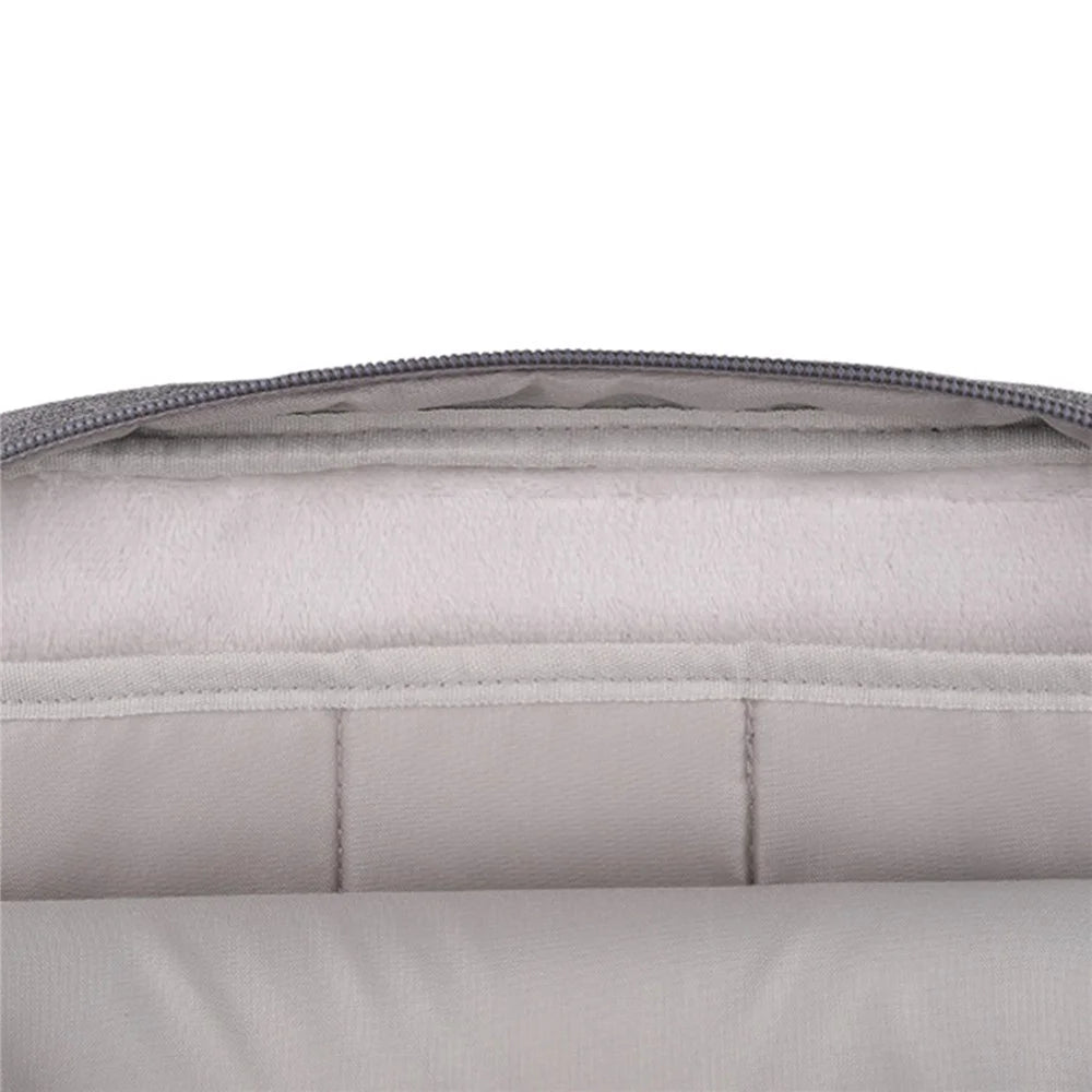 12.9-13.3inch Shockproof Laptop Carrying Bag Polyester Notebook Handbag Crossbody Bag - Pink - 2
