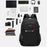 ZWX-6010 Size S Oxford Cloth Travel Backpack Dual Shoulder Laptop Bag with USB Port - Red - 6