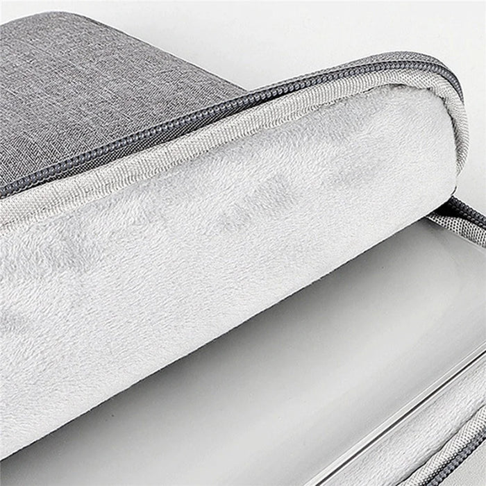 15.6-inch Laptop Waterproof Handbag Scratch Proof Notebook Carrying Bag - Light Grey - 3