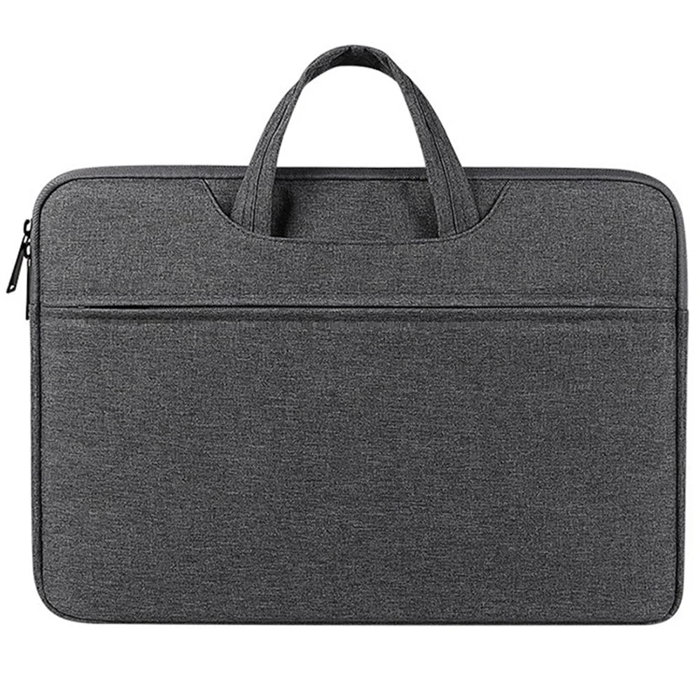 13.3-inch Laptop Polyester Protective Handbag Soft Lining Notebook Carrying Bag - Dark Grey - 1