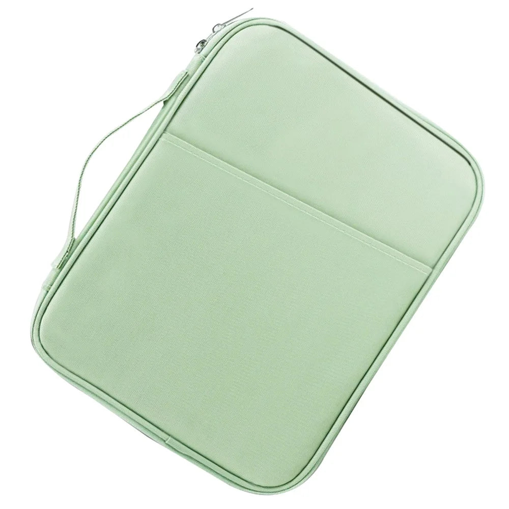 ND13 10.8-11 inch Shockproof Laptop Bag 180 Degree Opening Tablet Handbag - Green - 1