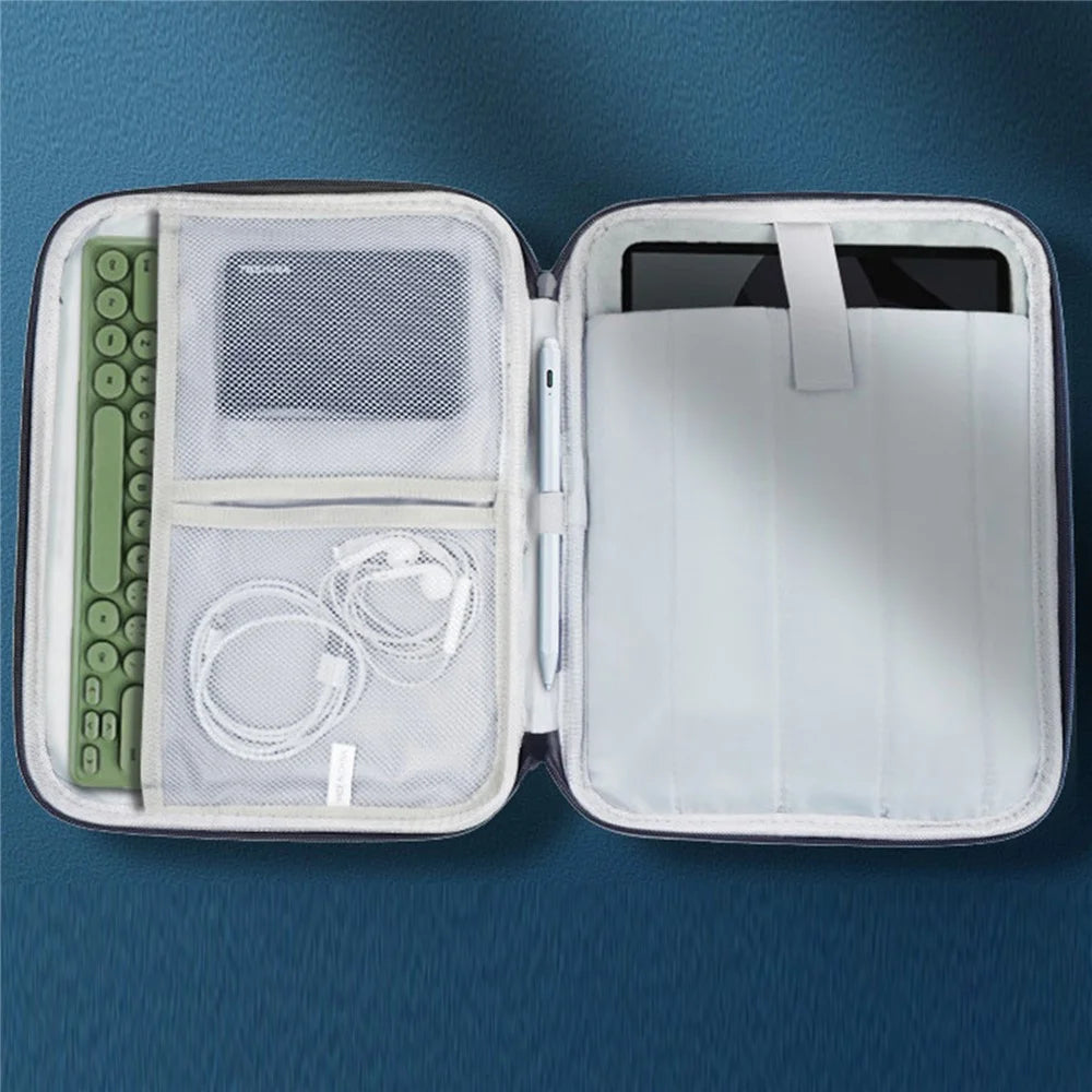 ND13 10.8-11 inch Shockproof Laptop Bag 180 Degree Opening Tablet Handbag - Green - 7