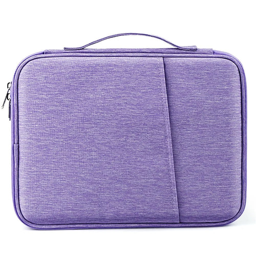 ND13 12.9-13 inch Laptop Pouch 180 Degree Opening Anti-scratch Tablet Handbag - Purple - 1