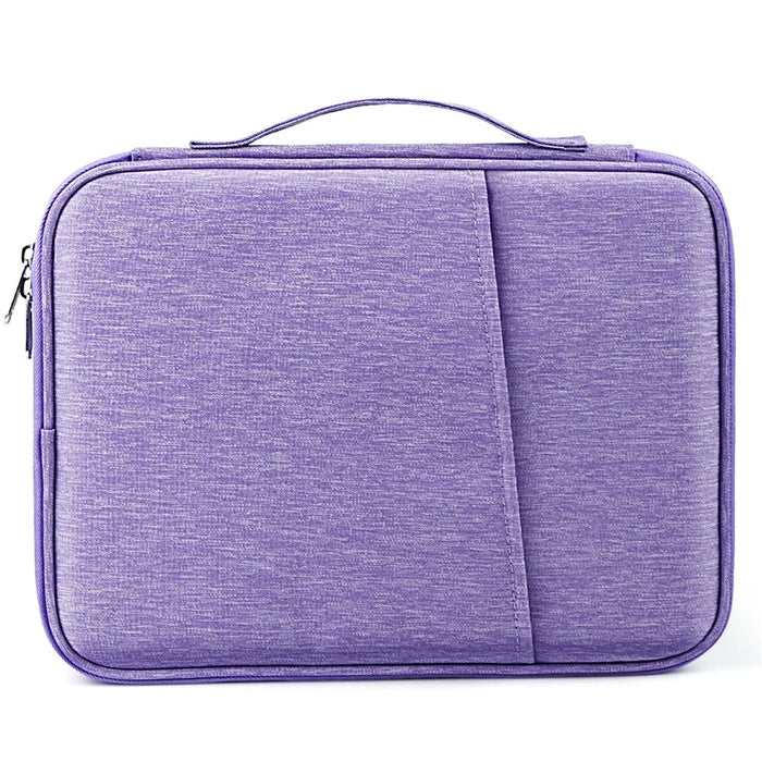 ND13 12.9-13 inch Laptop Pouch 180 Degree Opening Anti-scratch Tablet Handbag - Purple - 1