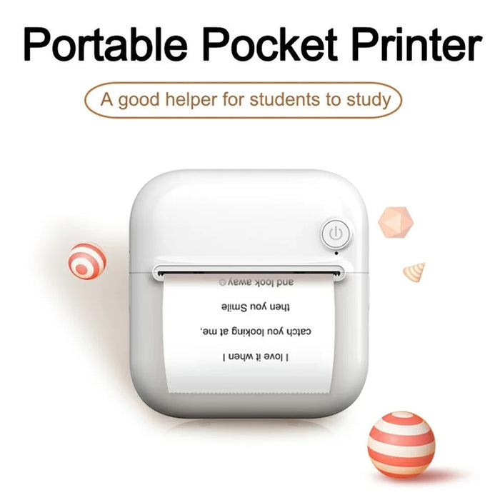 A33 Mini Inkless Bluetooth-compatible 5.1 Photo Printer Portable Wireless Office Memo Printer - 4