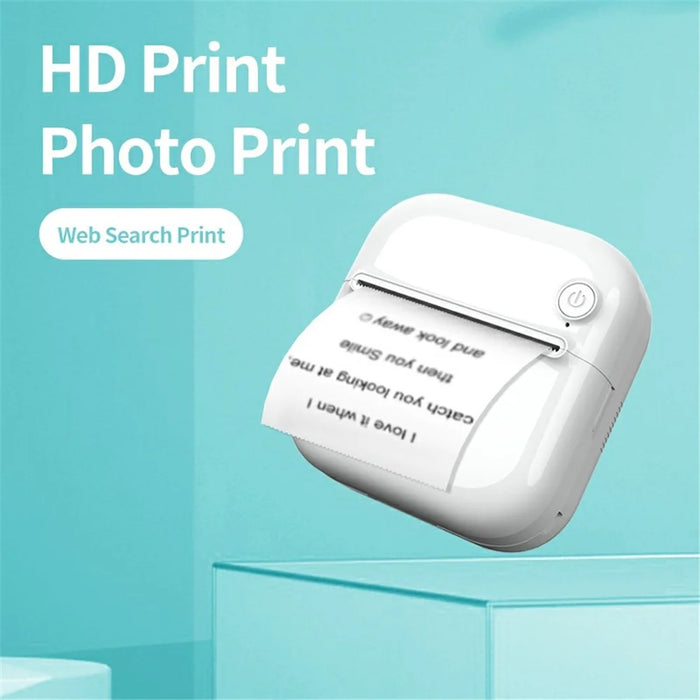 A33 Mini Inkless Bluetooth-compatible 5.1 Photo Printer Portable Wireless Office Memo Printer - 5
