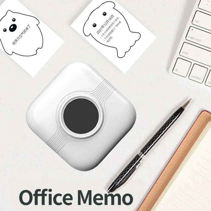 A33 Mini Inkless Bluetooth-compatible 5.1 Photo Printer Portable Wireless Office Memo Printer - 7