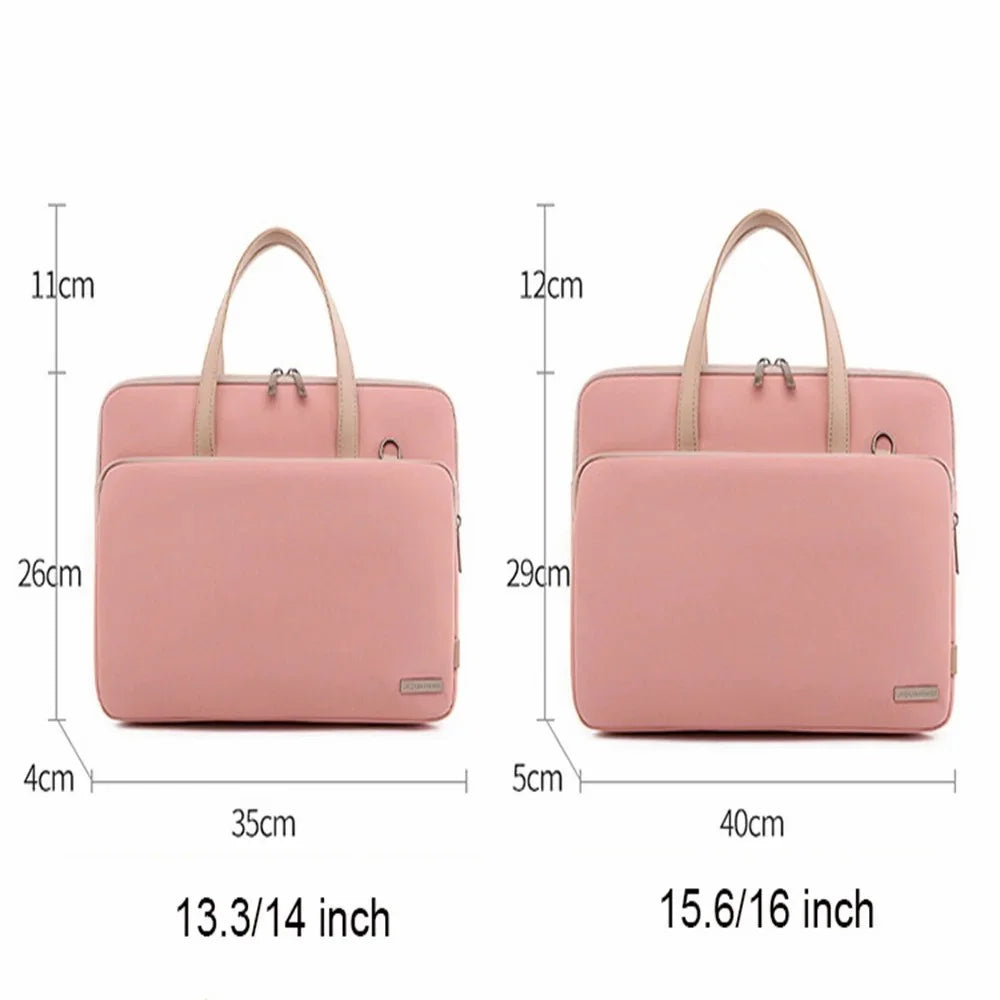705 13.3 / 14 inch Laptop Storage Bag Oxford Cloth Travel Handbag - Pink - 6