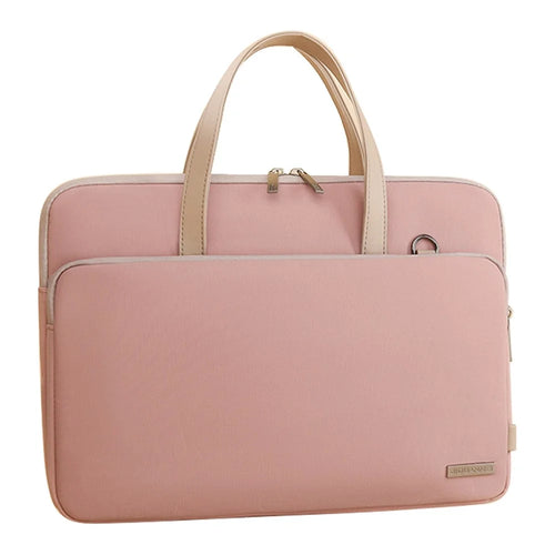 705 15.6 / 16 inch Laptop Bag Oxford Cloth Notebook Computer Handbag Sleeve - Pink - 1