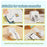LX-D2 Bluetooth-compatible Photo Picture Smart Mini Printer with English Labels+5 Rolls 30mm Paper - Blue - 4