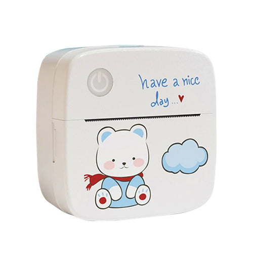 LX-D2 Thermal Inkless Bluetooth-compatible 5.2 Mini Printer for Photos, Notes, Receipt (Standard Version) - Blue - 1