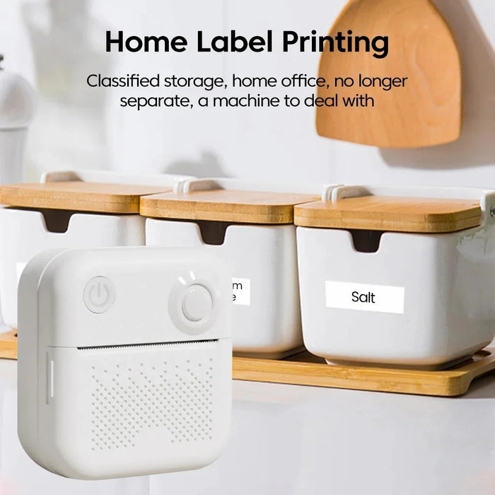 D3 Wireless Portable Printer with Printing Paper for Photos, Labels, Notes - White - 6