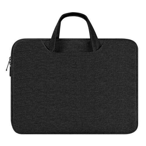 DUX DUCIS LBTB Series 15.5-16 Inch Laptop Bag Water-Repellent Polyester Fabric Computer Carrying Case - Black - 1