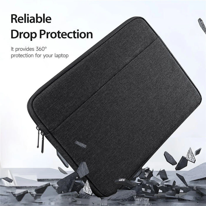DUX DUCIS LBDB Series 14-15.4 Inch Laptop Bag Waterproof Horizontal Notebook Pouch - Black - 7