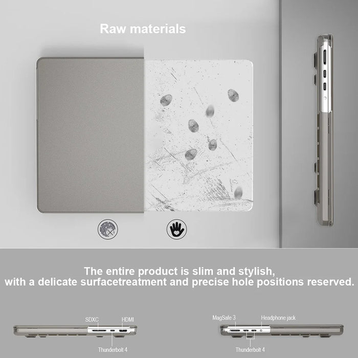 BENWIS MP-SMC For MacBook Air 13 inch (2018-2019) A1932 / (2020) A2179 A2337 Cover Notebook Protector - Transparent Black - 7