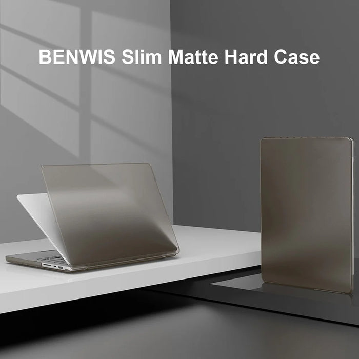 BENWIS MP-SMC For MacBook 12 inch (2015)  / (2016) / (2017)  / (2018) A1534 Case Laptop Back Cover - Transparent Black - 5
