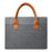 14.5-15.6 inch Large Laptop Carrying Case Oxford Cloth Computer Carrying Bag with PU Handle - Silver - 1
