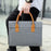 14.5-15.6 inch Large Laptop Carrying Case Oxford Cloth Computer Carrying Bag with PU Handle - Silver - 2