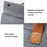 14.5-15.6 inch Large Laptop Carrying Case Oxford Cloth Computer Carrying Bag with PU Handle - Silver - 7