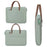 14-14.6 Inch Notebook Computer Bag Oxford Cloth Laptop Shoulder Messenger Bag with Soft Liner - Green - 2
