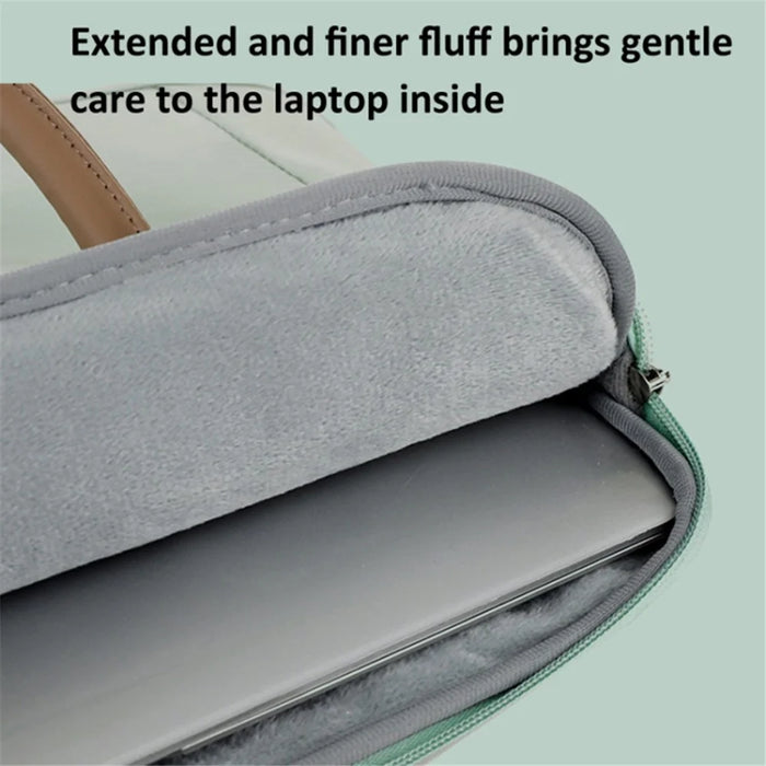 14-14.6 Inch Notebook Computer Bag Oxford Cloth Laptop Shoulder Messenger Bag with Soft Liner - Green - 5