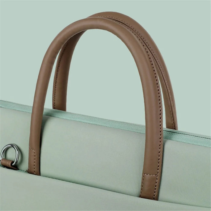 15-16.1 inch Laptop Bag Waterproof Computer Carrying Case with Trolley Strap Design - Green - 6