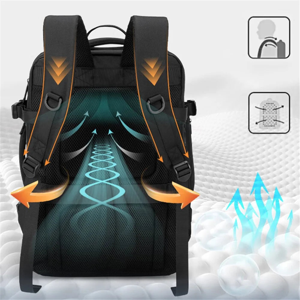 VICTORIATOURIST V9012 17.3-inch Laptop Backpack 39L RPET Men Travel Dual Shoulder Bag - 5