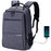 VICTORIATOURIST V906 USB 17.3-inch Laptop Backpack Travel Dual Shoulder Bag with USB Port, Upgraded Version - Grey - 1